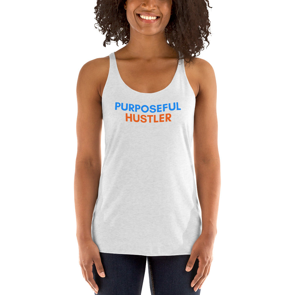 Purposeful Hustle Tank White